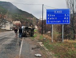 Gümüşhane de trafik kazası: 8 yaralı 